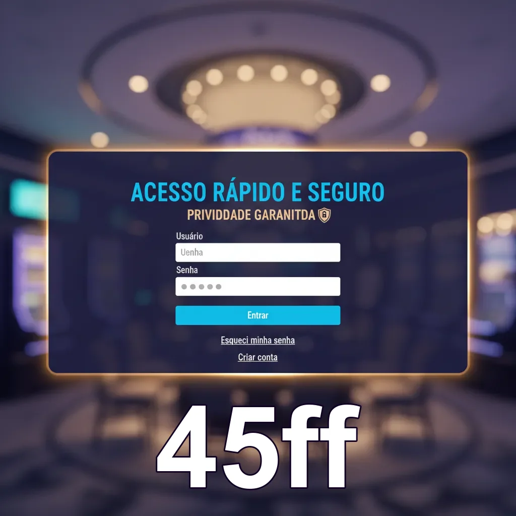 Ilustração de Acesse a plataforma de jogos 45ff com segurança e rapidez